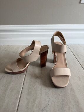 Aldo Beige Block Heel Sandals for Women